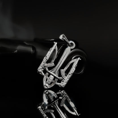 {{jewelry_for_geeks}} - {{ GameFanCraft}} Necklaces Ukrainian Coat of Arms Freedom Fighter