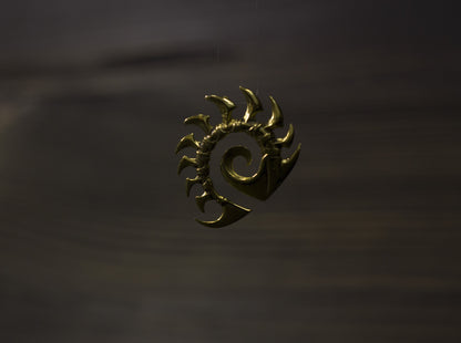 {{jewelry_for_geeks}} - {{ GameFanCraft}} Pendant Brass Starcraft Zerg pendant