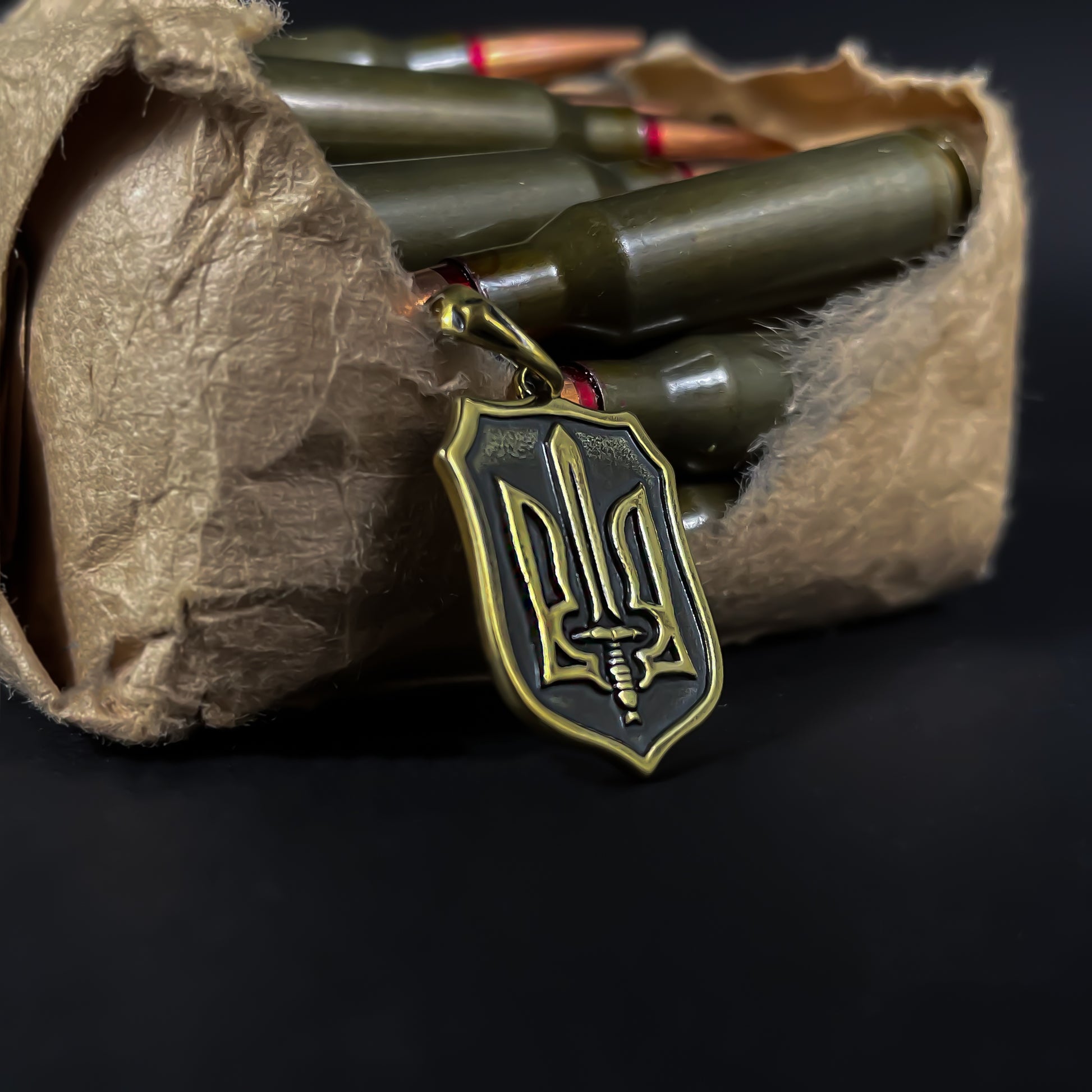 {{jewelry_for_geeks}} - {{ GameFanCraft}} Charms & Pendants Coat of arms of Ukraine on shield