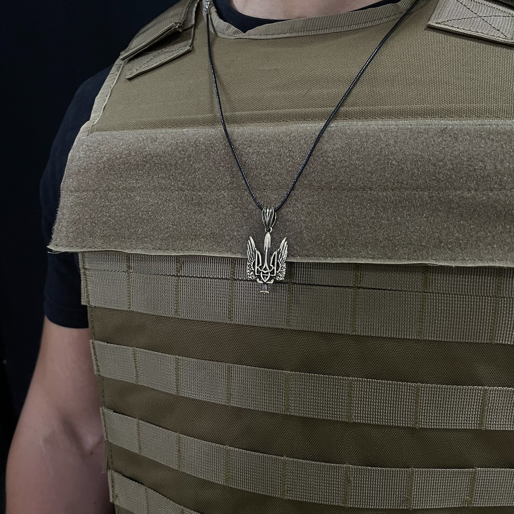 {{jewelry_for_geeks}} - {{ GameFanCraft}} Charms & Pendants Coat of arms of Ukraine - Wings of Freedom