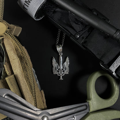 {{jewelry_for_geeks}} - {{ GameFanCraft}} Charms & Pendants Coat of arms of Ukraine - Wings of Freedom