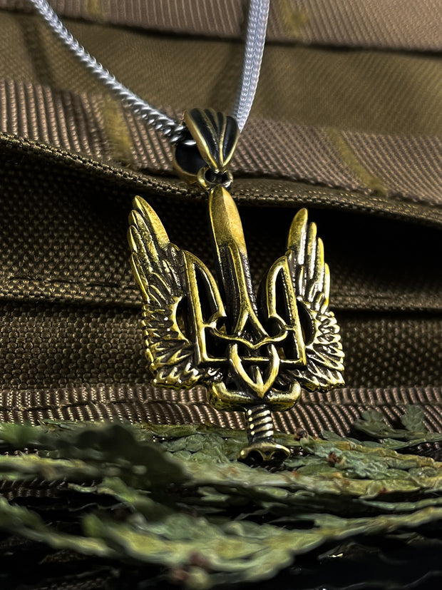 {{jewelry_for_geeks}} - {{ GameFanCraft}} Charms & Pendants Coat of arms of Ukraine - Wings of Freedom