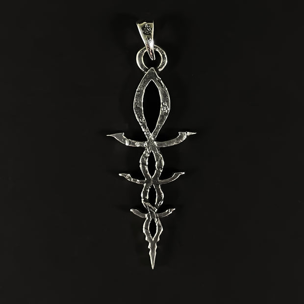 {{jewelry_for_geeks}} - {{ GameFanCraft}} Pendant Silver Bloodborne Hunter Byrgenwerth Oath Corruption Rune Necklace