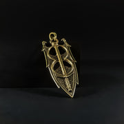 {{jewelry_for_geeks}} - {{ GameFanCraft}} Pendant Brass Elder Scrolls Amulet of Akatosh Pendant