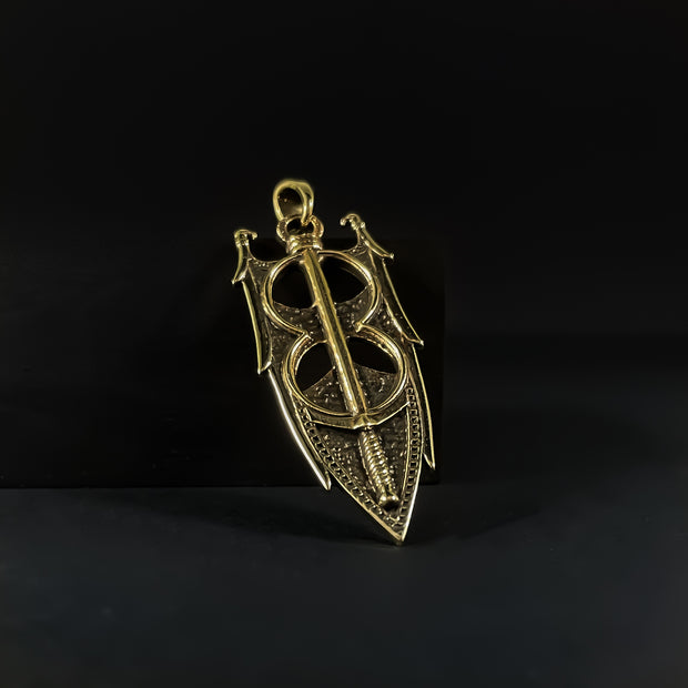 {{jewelry_for_geeks}} - {{ GameFanCraft}} Pendant Silver Amulet of Akatosh