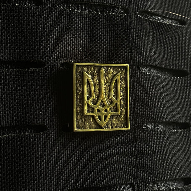 {{jewelry_for_geeks}} - {{ GameFanCraft}} Badge & Pass Holders Coat of Arms of Ukraine Molle clip