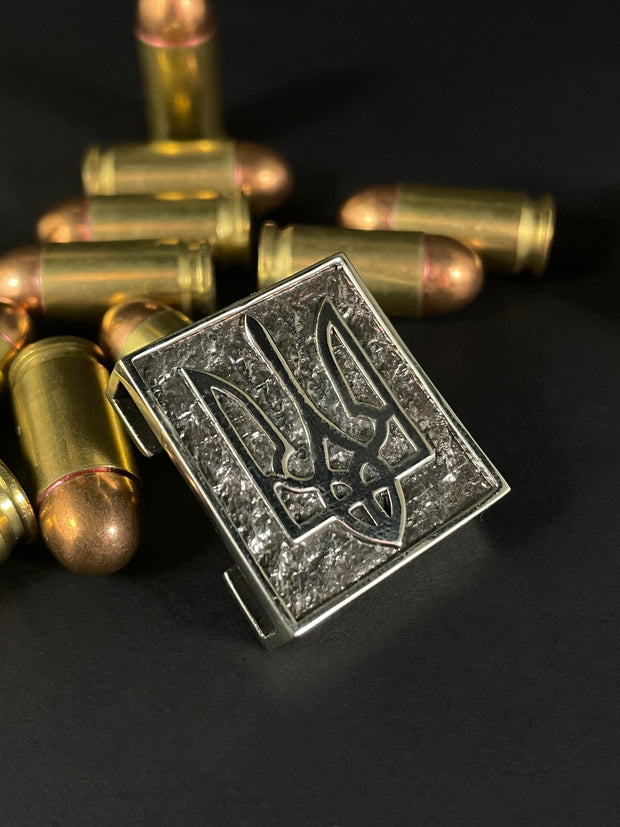 {{jewelry_for_geeks}} - {{ GameFanCraft}} Badge & Pass Holders Coat of Arms of Ukraine Molle clip