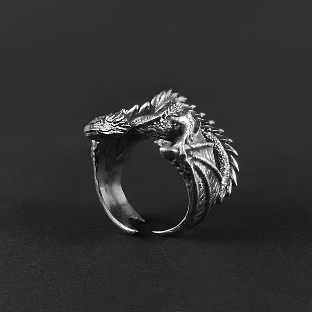{{jewelry_for_geeks}} - {{ GameFanCraft}} Ring Dragon hugging finger ring
