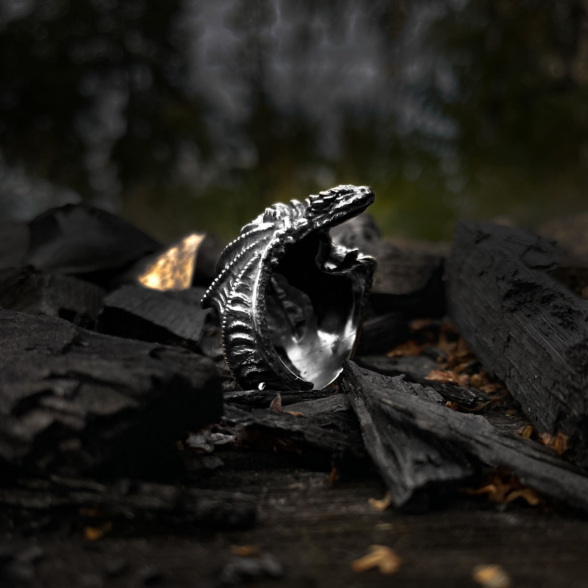 {{jewelry_for_geeks}} - {{ GameFanCraft}} Ring Dragon hugging finger ring