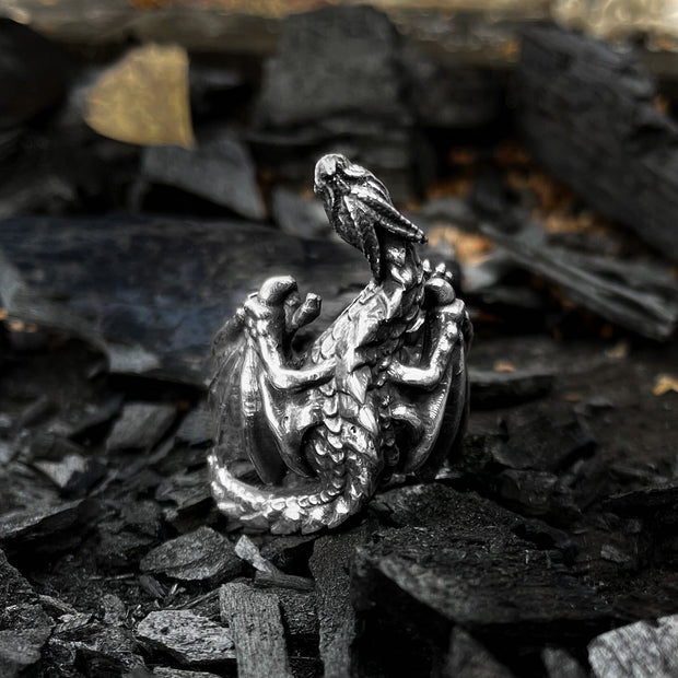 {{jewelry_for_geeks}} - {{ GameFanCraft}} Rings Finder hugging dragon ring