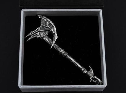 {{jewelry_for_geeks}} - {{ GameFanCraft}} Pendant Brass Daedric Battle Axe Pendant
