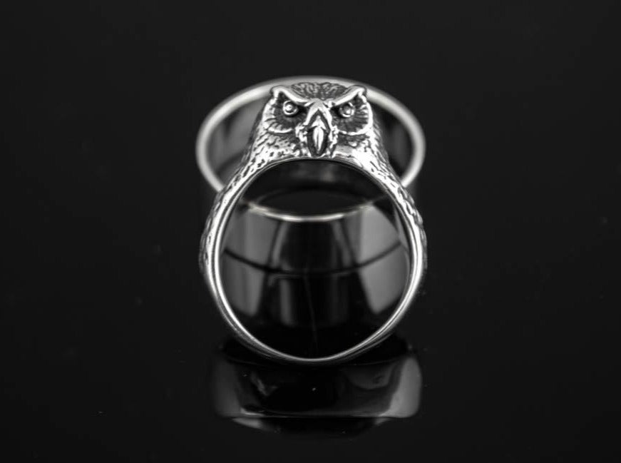 {{jewelry_for_geeks}} - {{ GameFanCraft}} Ring Silver Owl ring