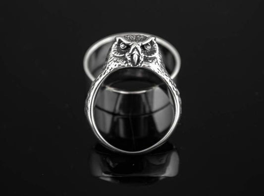 {{jewelry_for_geeks}} - {{ GameFanCraft}} Ring Silver Owl ring