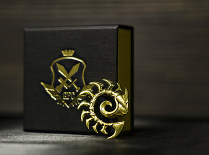 {{jewelry_for_geeks}} - {{ GameFanCraft}} Pendant Brass Starcraft Zerg pendant