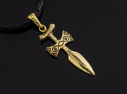 {{jewelry_for_geeks}} - {{ GameFanCraft}} Pendant Brass Amulet of Talos Pendant from TES World