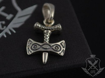 Silver Elder Scrolls Amulet of Talos Hilt Pendant
