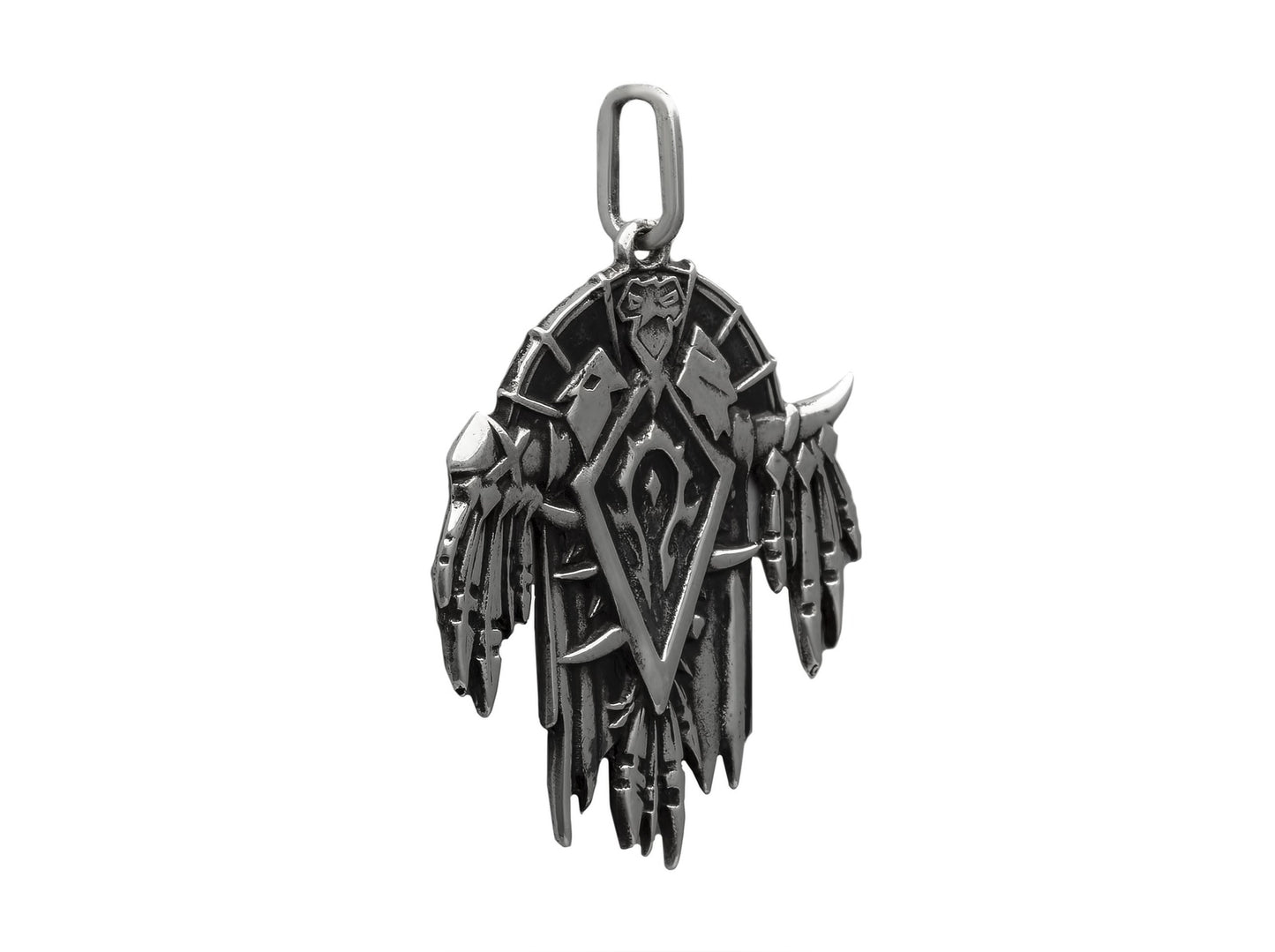{{jewelry_for_geeks}} - {{ GameFanCraft}} Pendant Brass WoW Horde Pendant