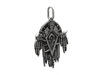 {{jewelry_for_geeks}} - {{ GameFanCraft}} Pendant Brass WoW Horde Pendant