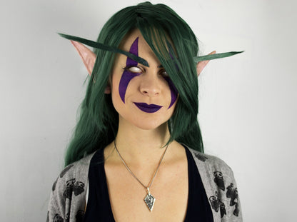 {{jewelry_for_geeks}} - {{ GameFanCraft}} Pendant Silver Warcraft Horde Symbol Pendant