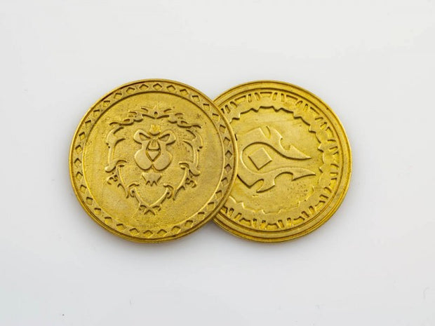 {{jewelry_for_geeks}} - {{ GameFanCraft}} Coin Brass Horde vs Alliance choice coin