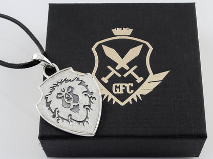 {{jewelry_for_geeks}} - {{ GameFanCraft}} Pendant Silver Jaina Proudmoore Anchor Shield Pendant