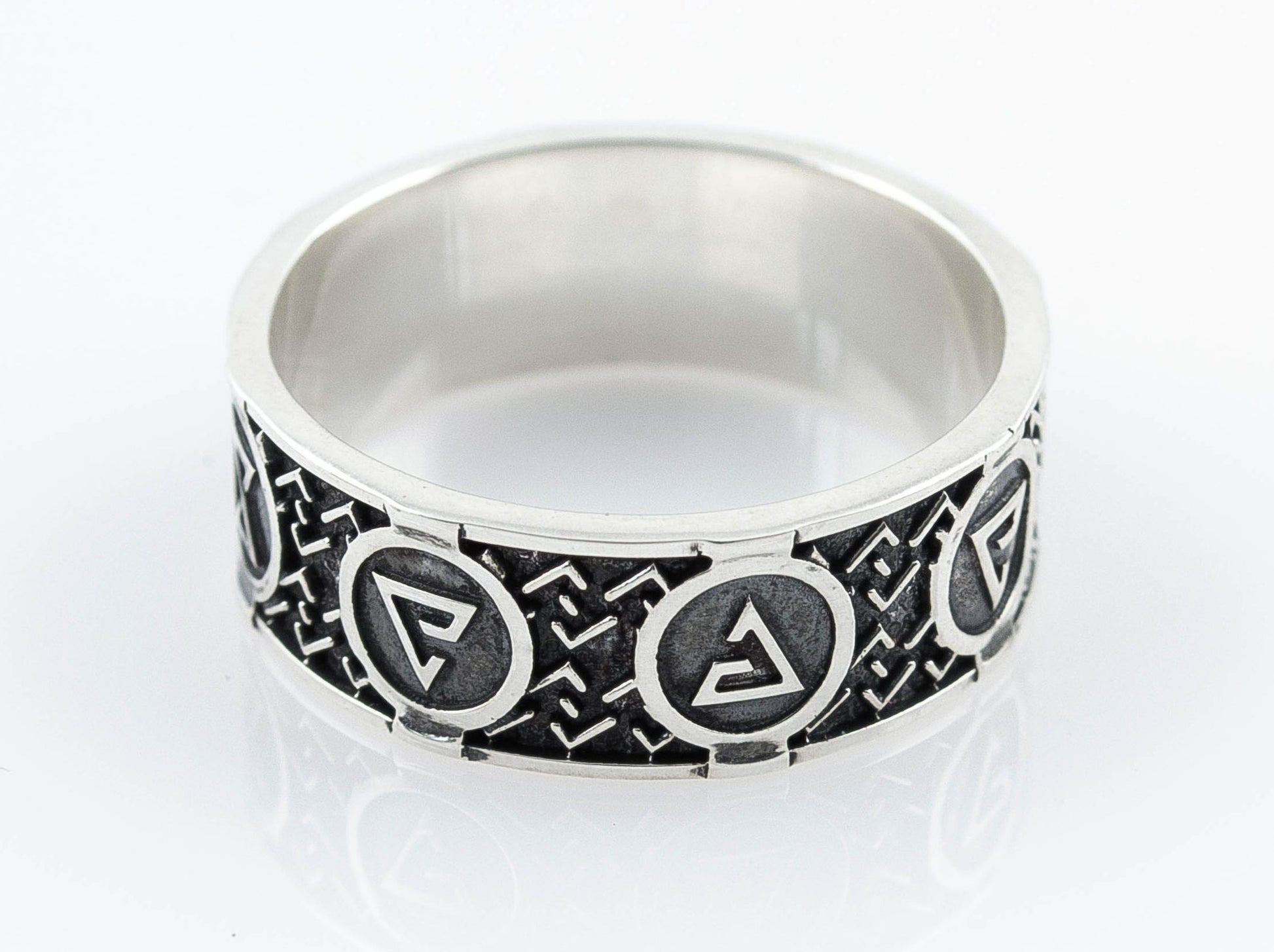 {{jewelry_for_geeks}} - {{ GameFanCraft}} Ring Silver Witcher's Signs Ring