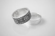 {{jewelry_for_geeks}} - {{ GameFanCraft}} Ring Silver Nilfgaard Sun Ring from the Witcher World