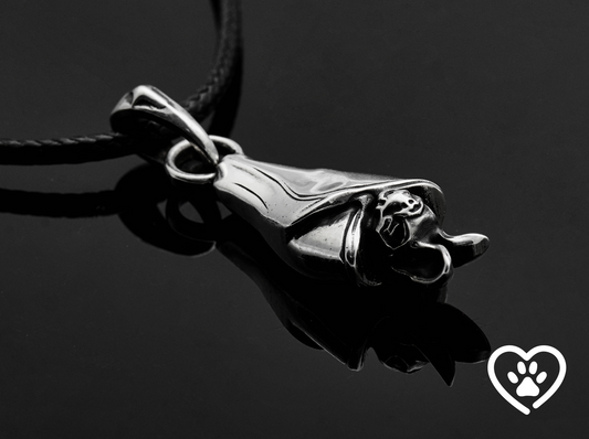{{jewelry_for_geeks}} - {{ GameFanCraft}} Pendant Silver Gothic Sleeping Bat pendant