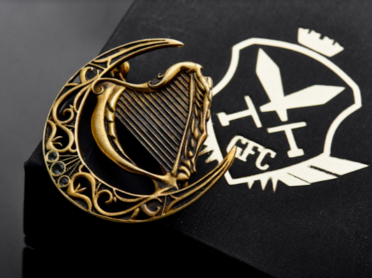 {{jewelry_for_geeks}} - {{ GameFanCraft}} Pin Brass DnD Faerun harpers pin forgotten realms