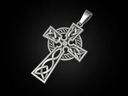 {{jewelry_for_geeks}} - {{ GameFanCraft}} Pendant Silver Celtic cross pendant