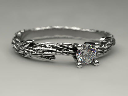 {{jewelry_for_geeks}} - {{ GameFanCraft}} Ring Silver twig ring