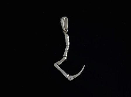 {{jewelry_for_geeks}} - {{ GameFanCraft}} Pendant Silver Pudge's Hook pendant