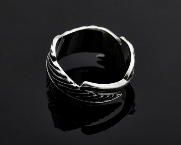 {{jewelry_for_geeks}} - {{ GameFanCraft}} Ring Silver Bird feather ring