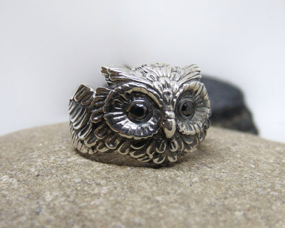 {{jewelry_for_geeks}} - {{ GameFanCraft}} Rings Silver Owl ring
