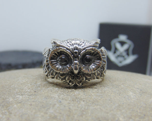 {{jewelry_for_geeks}} - {{ GameFanCraft}} Rings Silver Owl ring