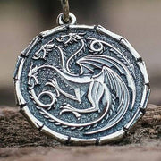 {{jewelry_for_geeks}} - {{ GameFanCraft}} Pendant Brass House Targaryen Dragon Pendant