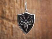 {{jewelry_for_geeks}} - {{ GameFanCraft}} Pendant Silver Greyjoy shield pendant