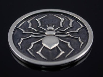 {{jewelry_for_geeks}} - {{ GameFanCraft}} Coin Silver two-sided anime spider coin