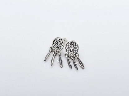 {{jewelry_for_geeks}} - {{ GameFanCraft}} Earrings Silver Dreamcatcher Earrings