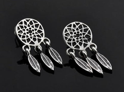 {{jewelry_for_geeks}} - {{ GameFanCraft}} Earrings Silver Dreamcatcher Earrings
