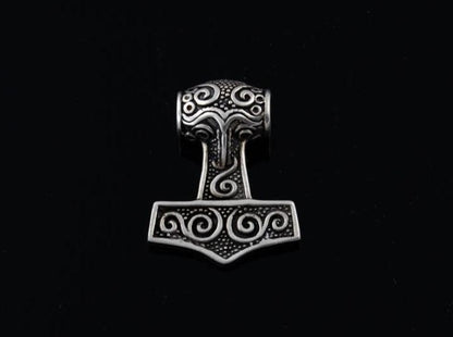 {{jewelry_for_geeks}} - {{ GameFanCraft}} Pendant Silver Viking's Thor's Hammer (Mjolnir) Pendant
