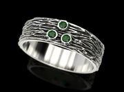 {{jewelry_for_geeks}} - {{ GameFanCraft}} Ring Silver tree bark ring