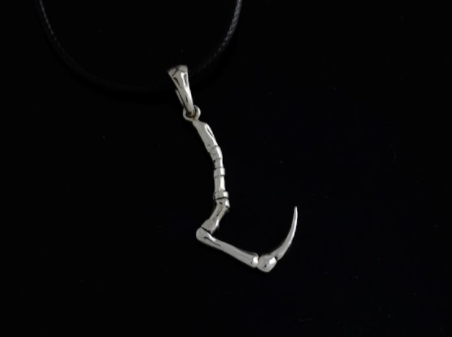 {{jewelry_for_geeks}} - {{ GameFanCraft}} Pendant Silver Pudge's Hook pendant